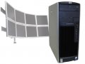 HP XW6400 Dual Core 3GHz/4GB RAM/80GB 8 Monitor Traders PC