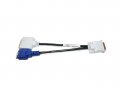 DELL Dual Video Splitter Cable X2026 DVI to VGA (F) and DVI-D (F