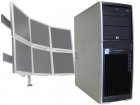 HP XW4400 Dual Core 2.13Ghz/4GB/80GB/XP 6 Monitor Computer PC