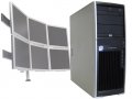 HP XW4400 Dual Core 2.13Ghz/4GB/80GB/XP 6 Monitor Computer PC