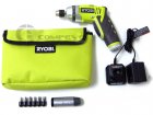 Ryobi Tek4 4-Volt Lithium-Ion Rechargeable Cordless Screwdriver