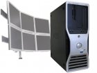 Dell Precision 490 4-Core 2.66GHz/2GB 6 Monitor Trading Computer