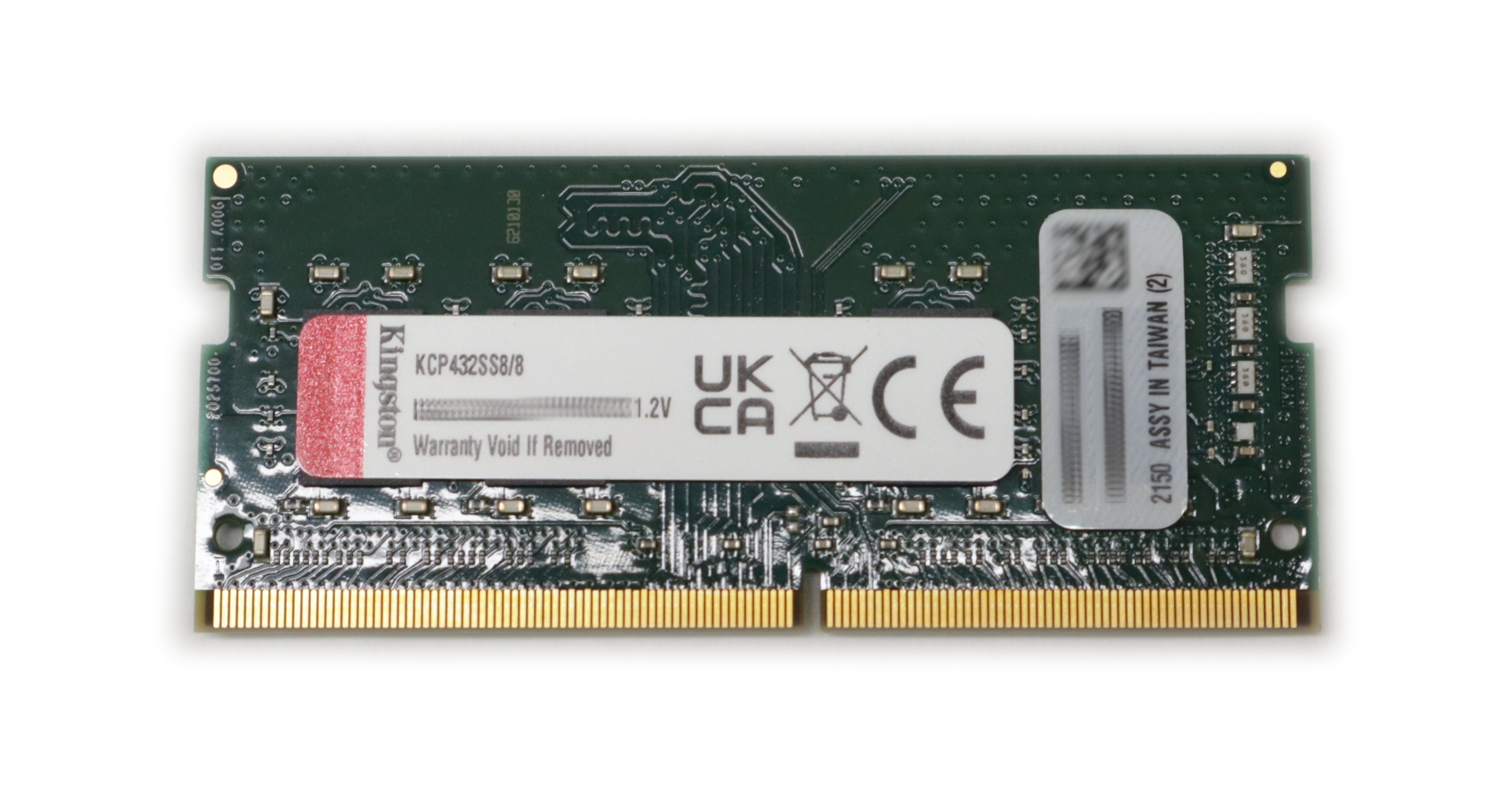 Kingston 8GB KCP432SS8/8 PC4-25600 3200MHz SoDimm 260-pin 1.2V ECC-No unbuffered