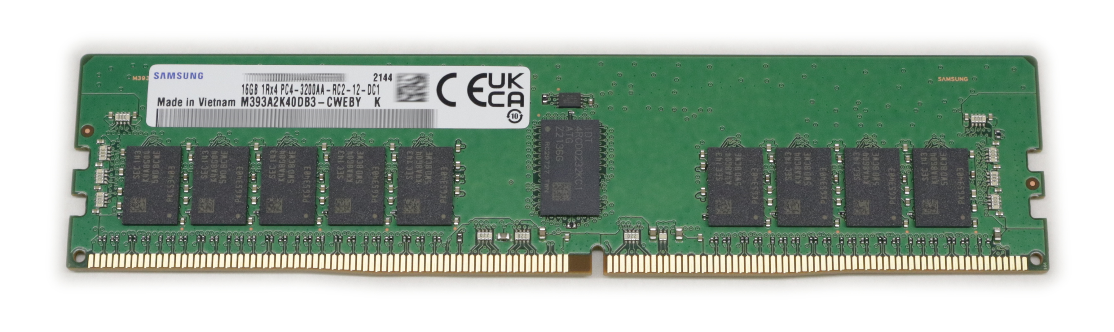 Samsung 16GB M393A2K40DB3-CWE DDR4 3200MHz DIMM 288-pin 1.2V ECC