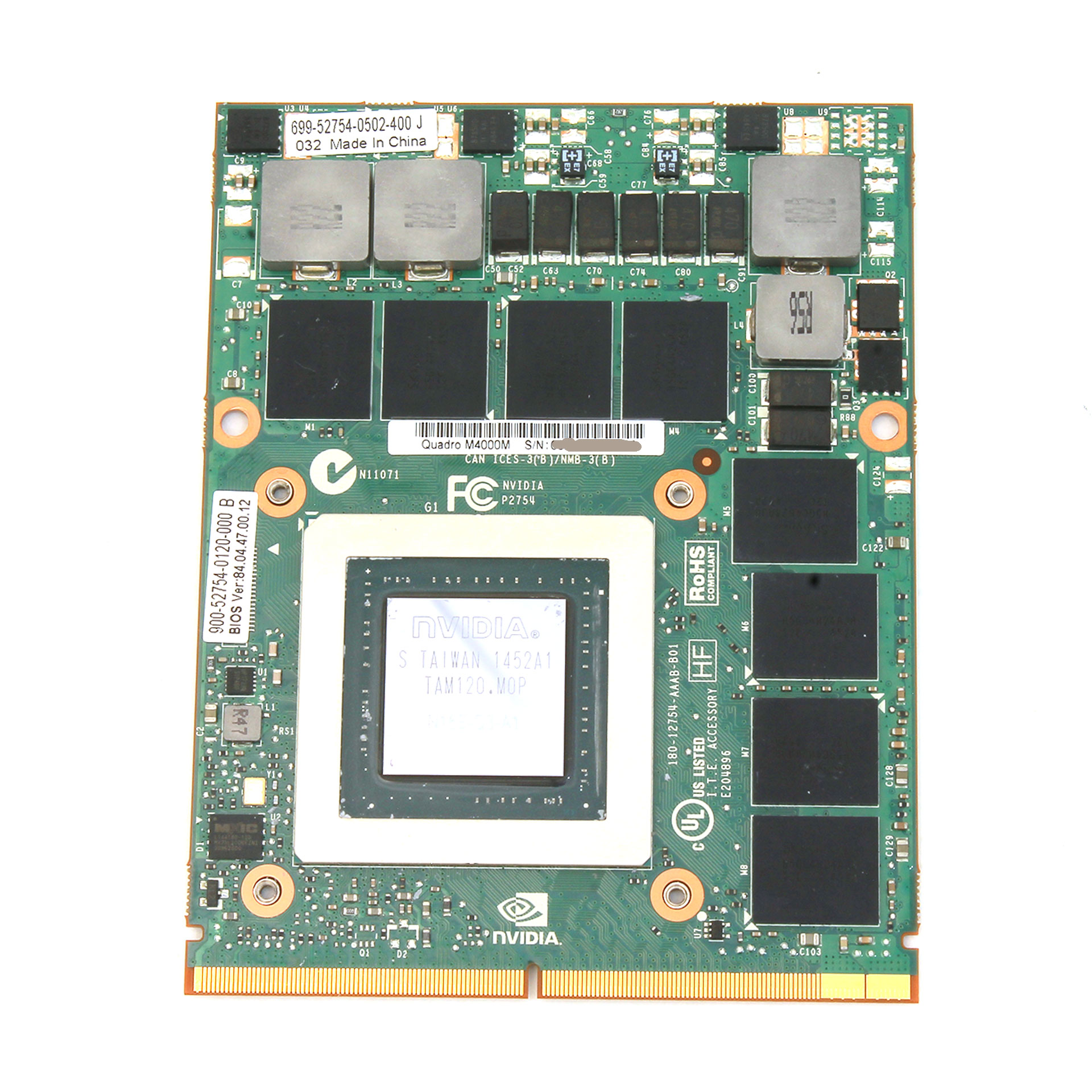 Dell Nvidia Quadro M4000M MXM 4GB Mobile Graphics Card 4XR03