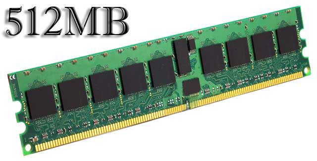 512MB Samsung PC2-3200 400MHZ DDR2 ECC M393T6453FG0-CCC