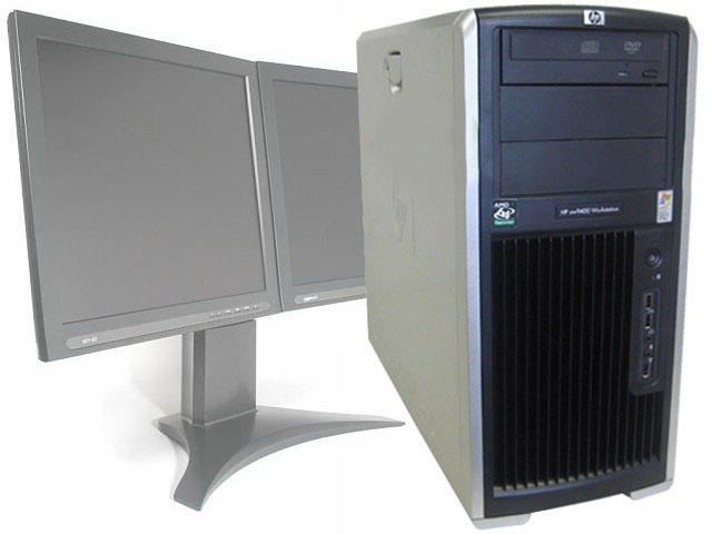 HP XW9400 Workstation Two AMD Dual Core 2.6GHz CPU's/4GB/160GB