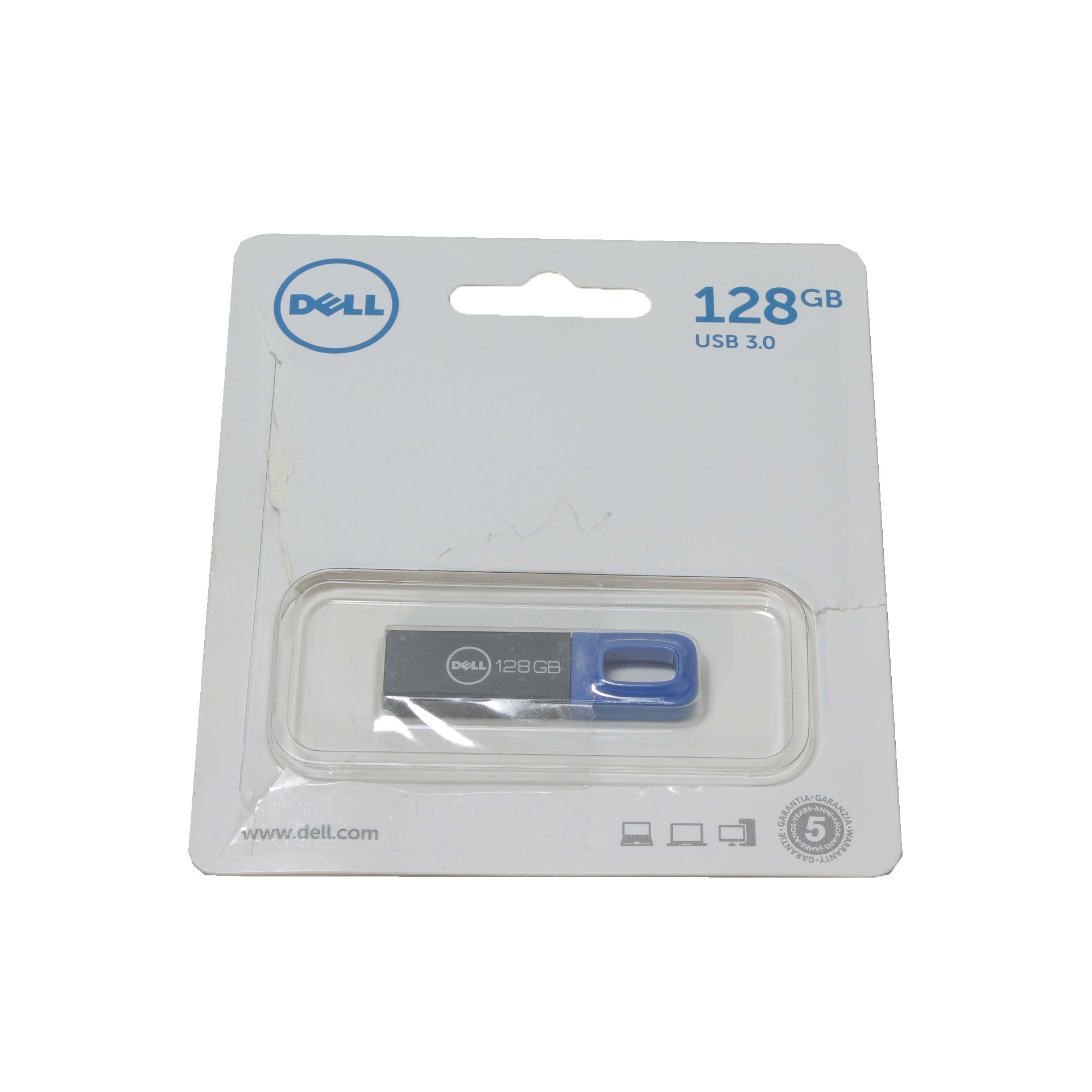 Dell 128GB USB 3.0 Flash Drive Blue SNP101U3B/128G