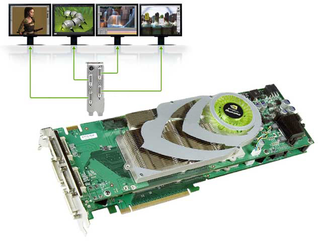 PNY nVidia Quadro FX 4500 X2 1GB FX4500 VCQFX4500X2-PCIE-PB QUAD