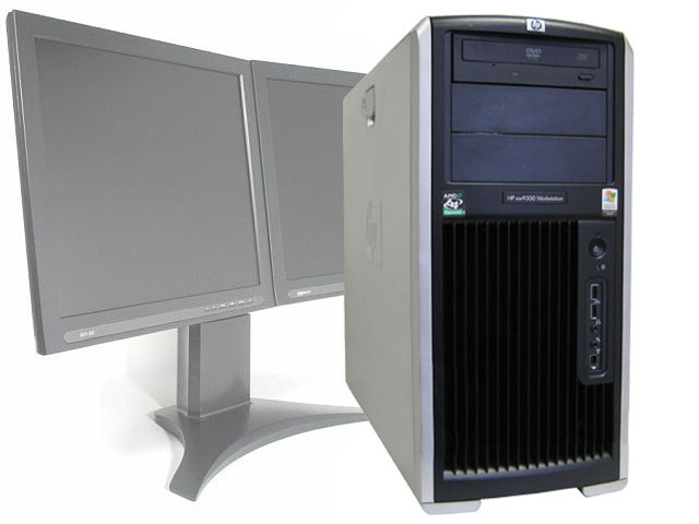 HP XW9300 Workstation 2x AMD CPUs 2.4GHz/4GB/80GB/Quadro NVS 285