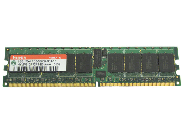 Hynix HYMP512R72P4-E3 PC2-3200 1GB ECC Registered Server RAM