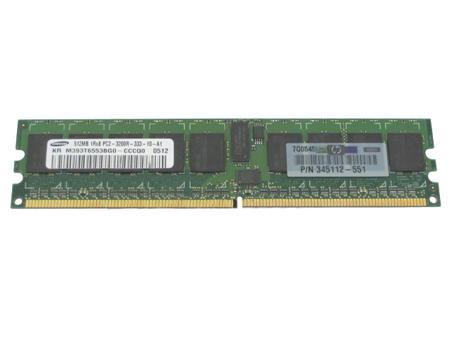 HP 345112-551 512MB Samsung PC2-3200 400MHZ DDR2 M393T6553BG0