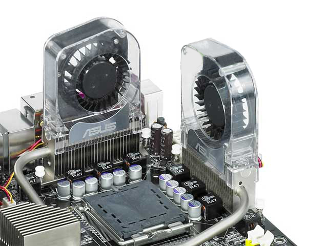2 ASUS Optional Fans for Water/Heatpipe CPU/Chipset Cooler P5N32