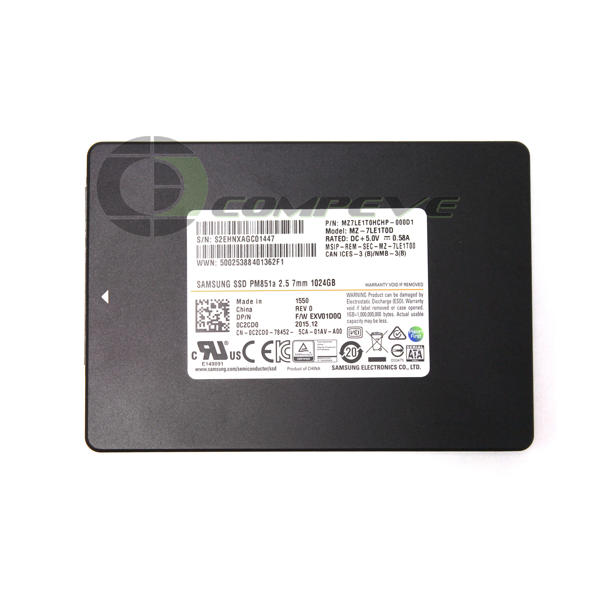 Dell/Samsung 2.5 Sata III 1TB NAND Based MZ7LE1T0HCHP C2CD0 SSD