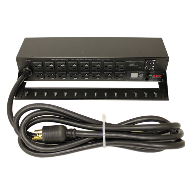 APC AP7802 Metered Rack PDU 2U 30A 120V 16-Outlets Power Strip