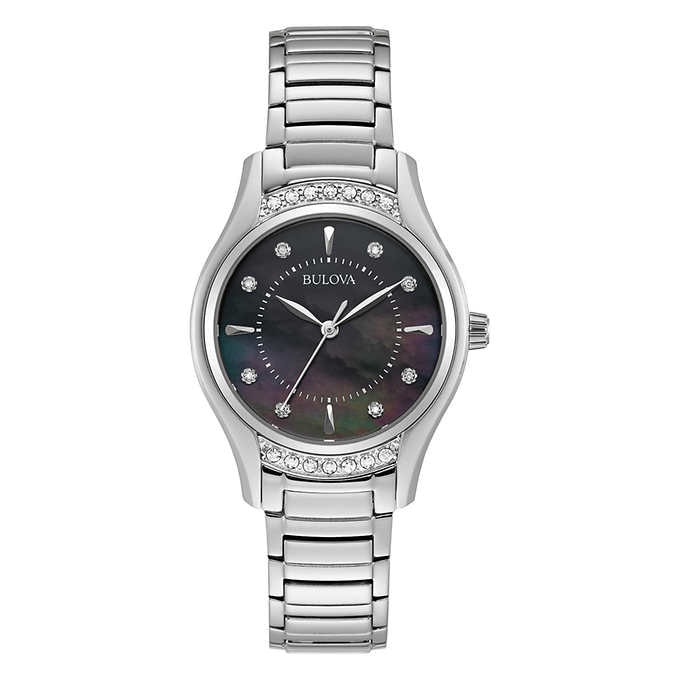 Bulova Black Mother of Pearl Dial Stainless Steel Ladies Watch 96R242 96R242 199.00 Professional Multi Monitor Workstations Graphics Card Experts