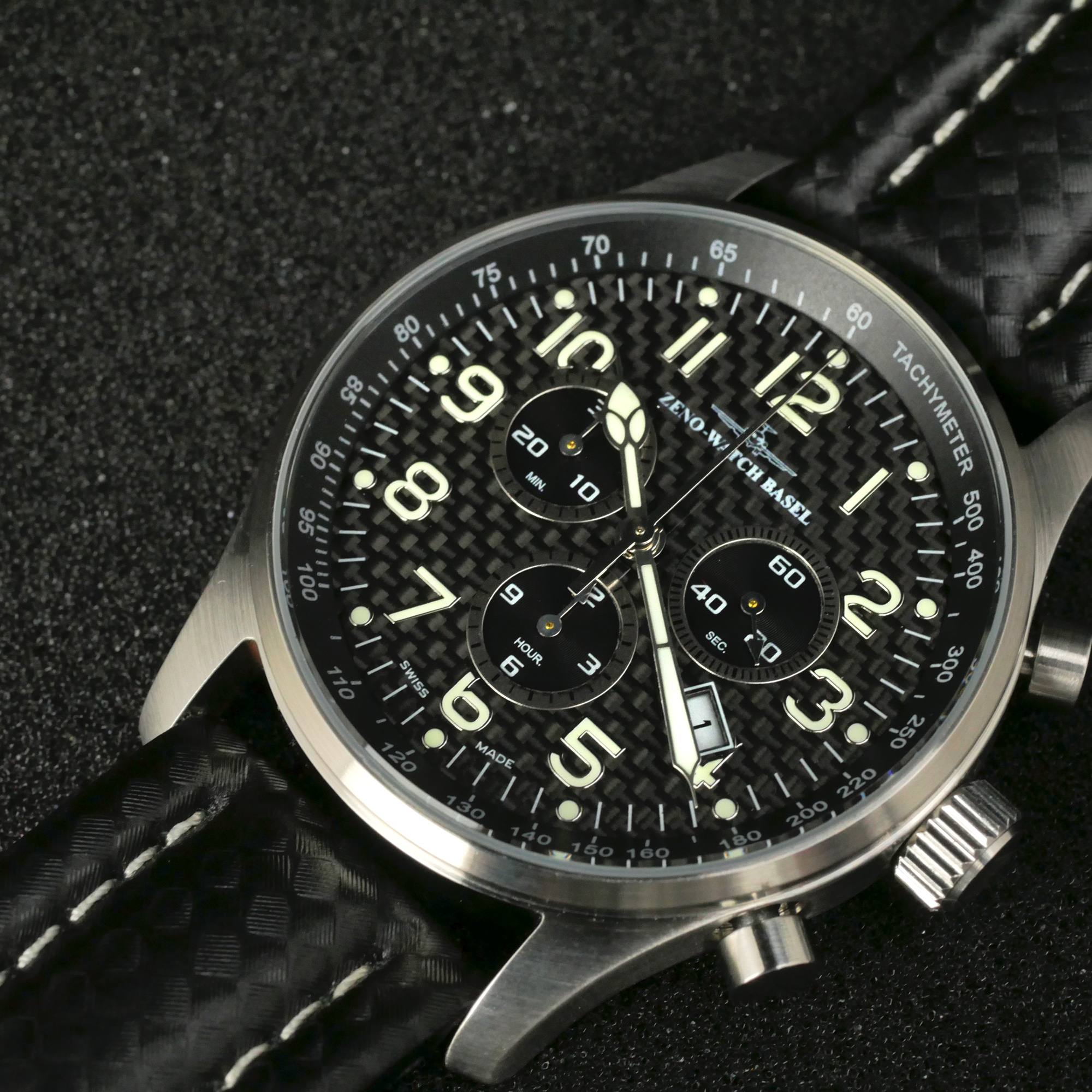 Zeno Watch Basel Pilot watch Swiss made Seiko IWac, Luxury, Watches on  Carousell
