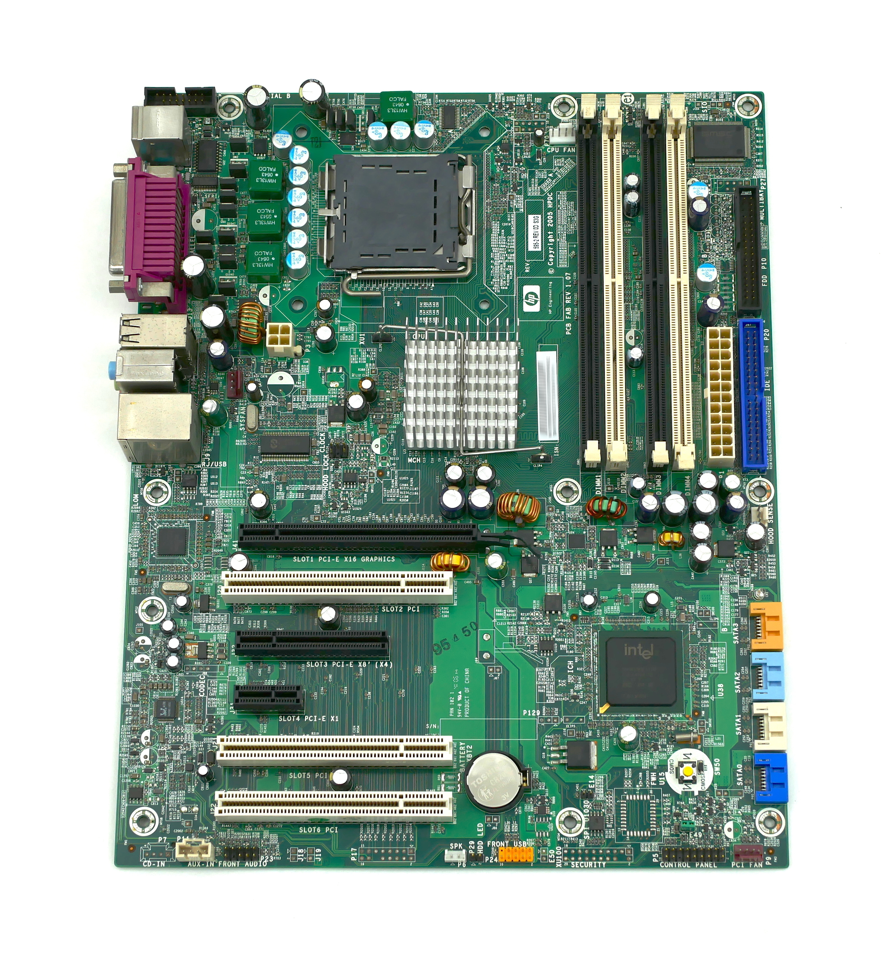 HP XW4300 Workstation Motherboard System Board 383595-002 416047-001 - Click Image to Close