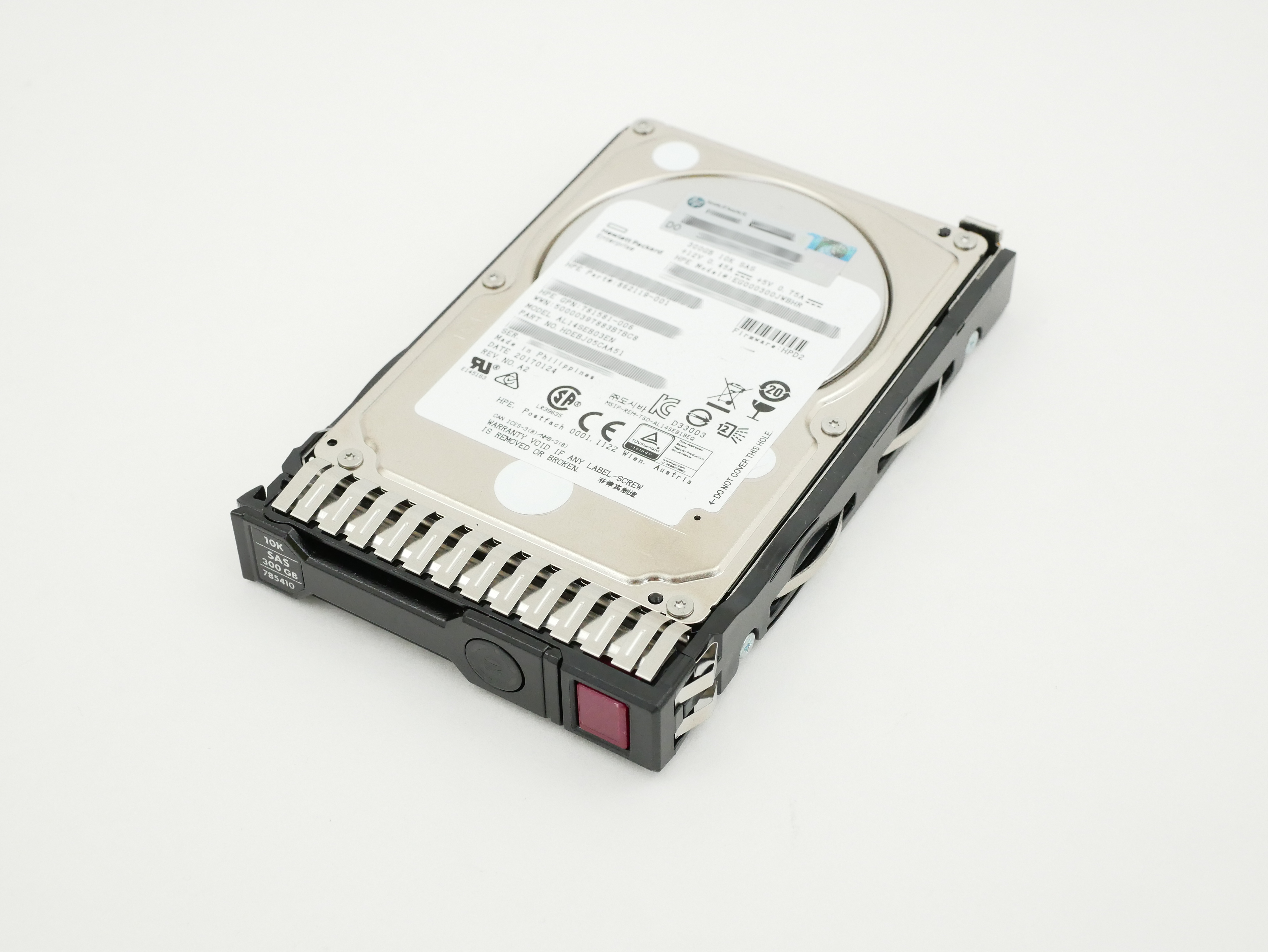 HPE 300GB HDD 10K RPM SAS EG000300JWBHR AL14SEB03ENSAS HDEBJ05CAA51 862119-001