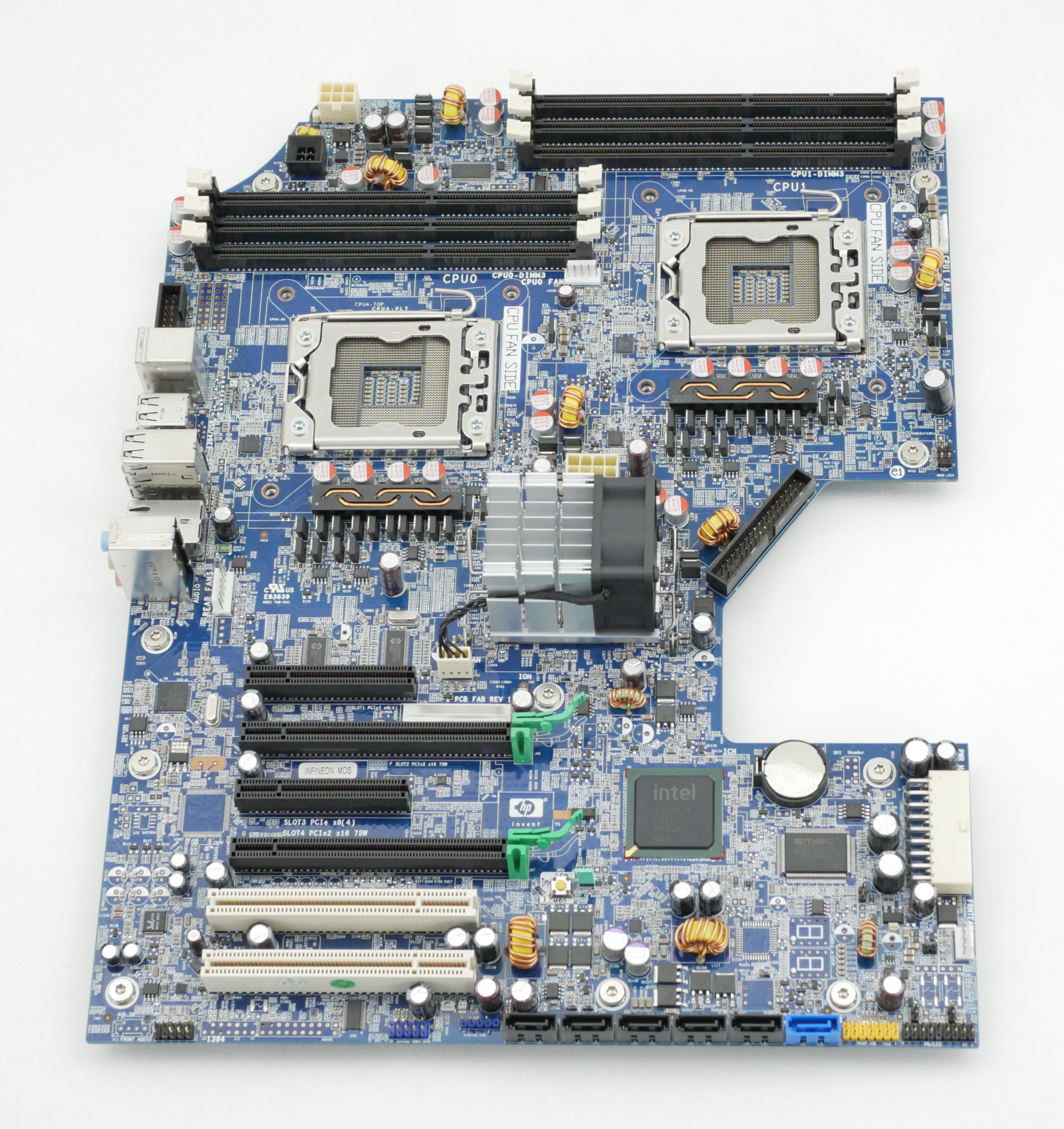 HP Z600 Workstation Motherboard Dual LGA1366 461439-001 460840-001 - Click Image to Close
