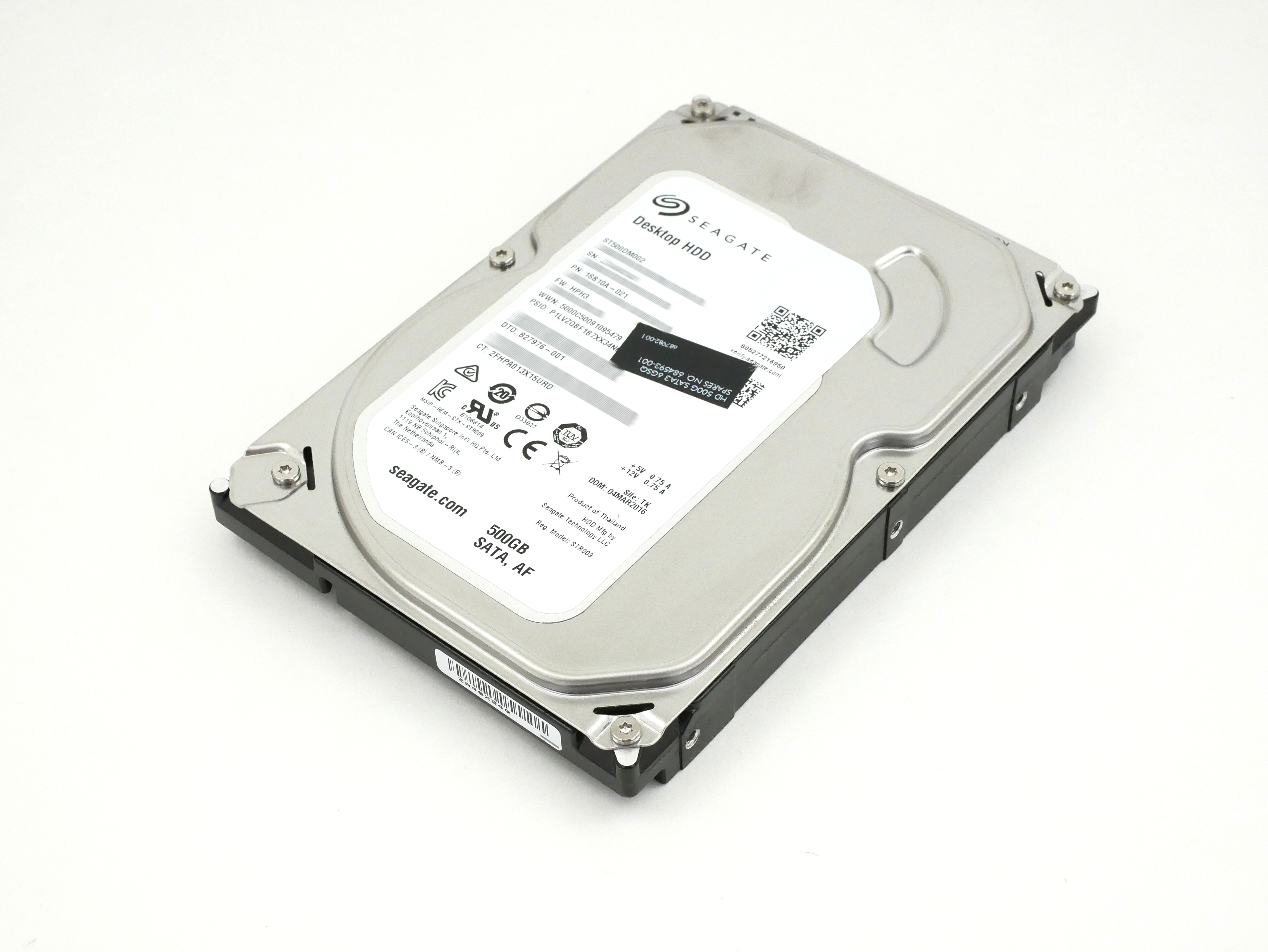 HP Seagate 500GB ST500DM002 7.2K RPM SATA 6GB/s 3.5" 1SB10A-021 684593-001