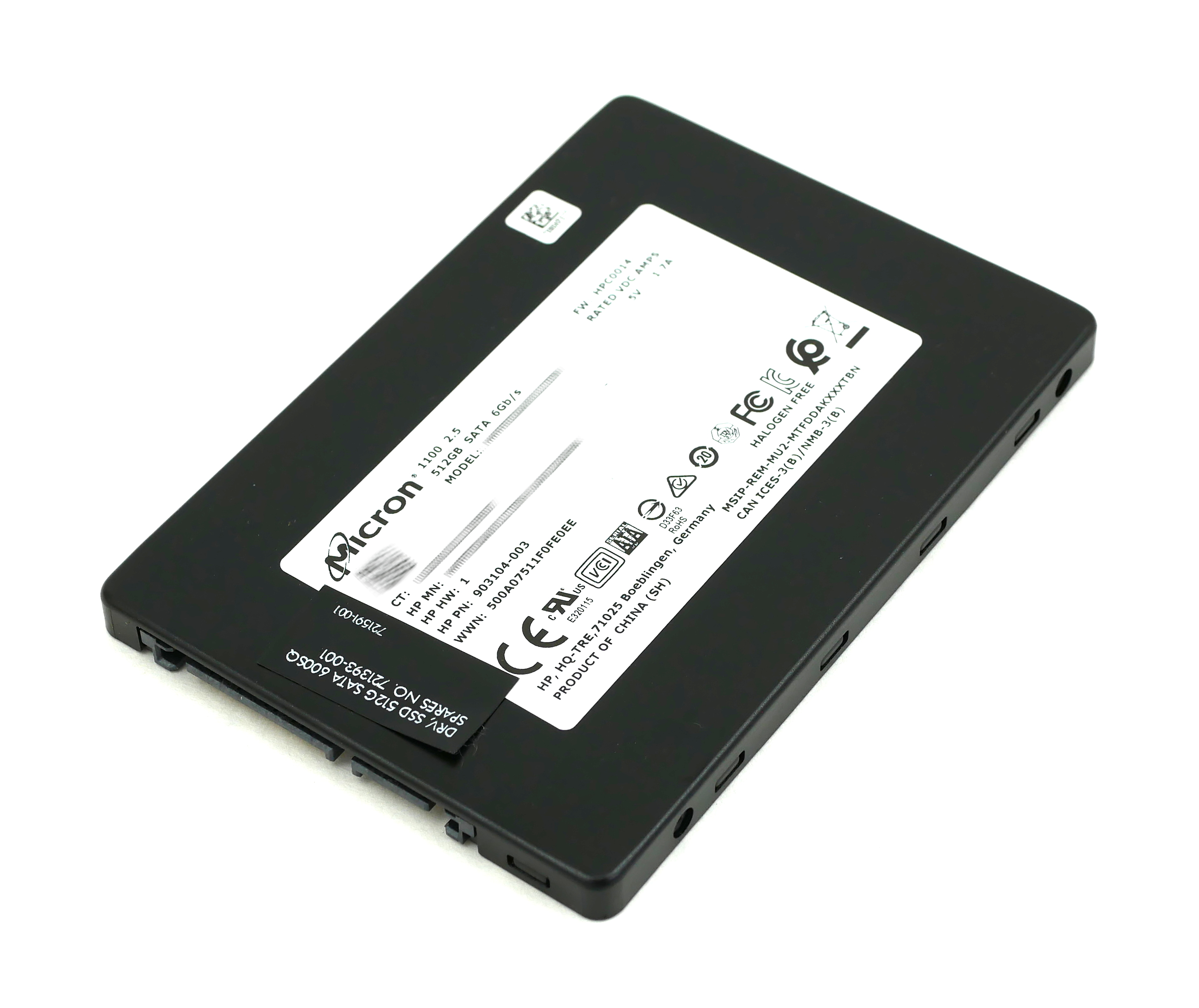 HP 512GB MLC SATA 6Gbps 2.5" SSD 903104-003 721393-001