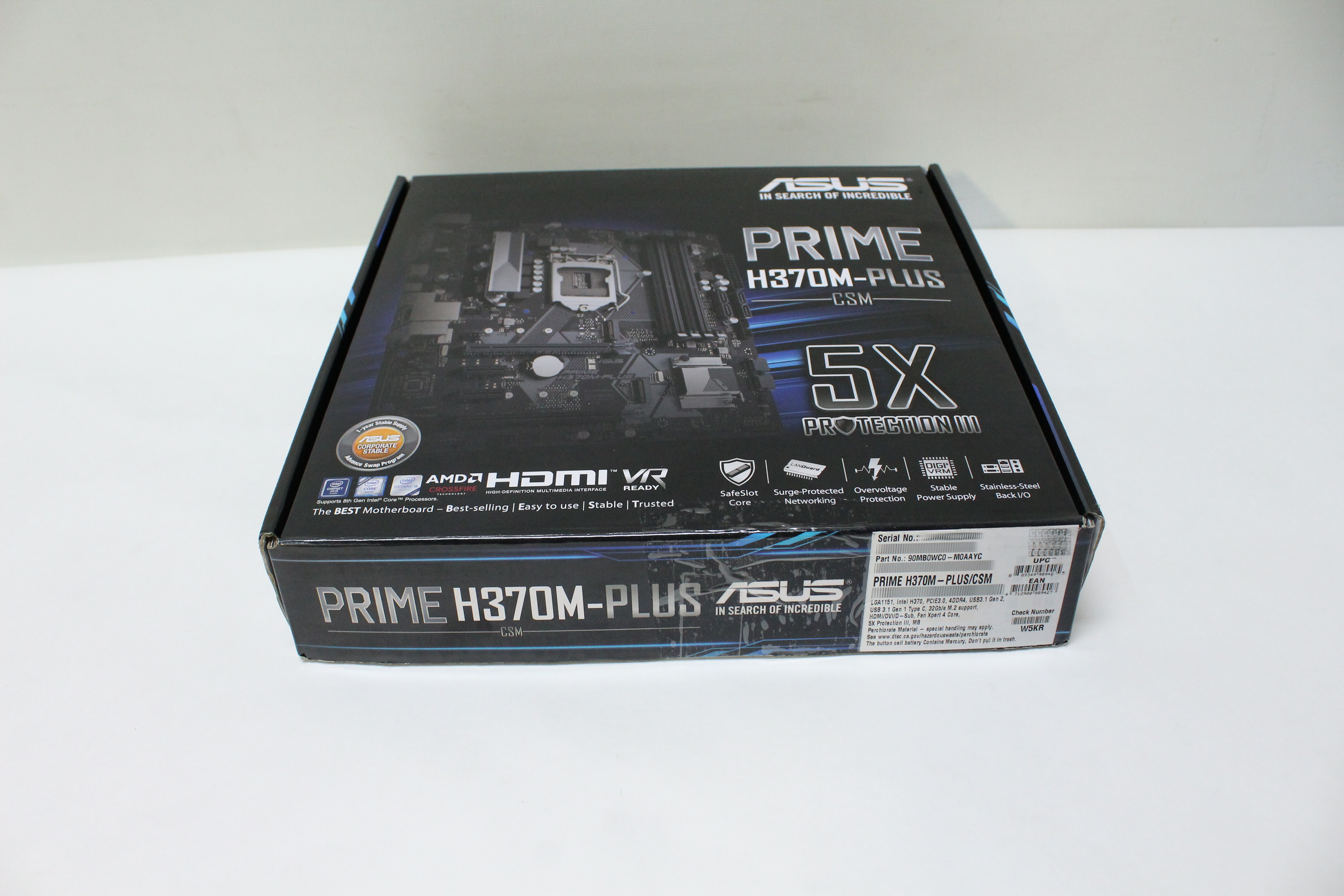 ASUS Prime H370M-Plus/CSM LGA1151 MB Micro-ATX Intel H370 90MB0WC0-M0AAYC - Click Image to Close