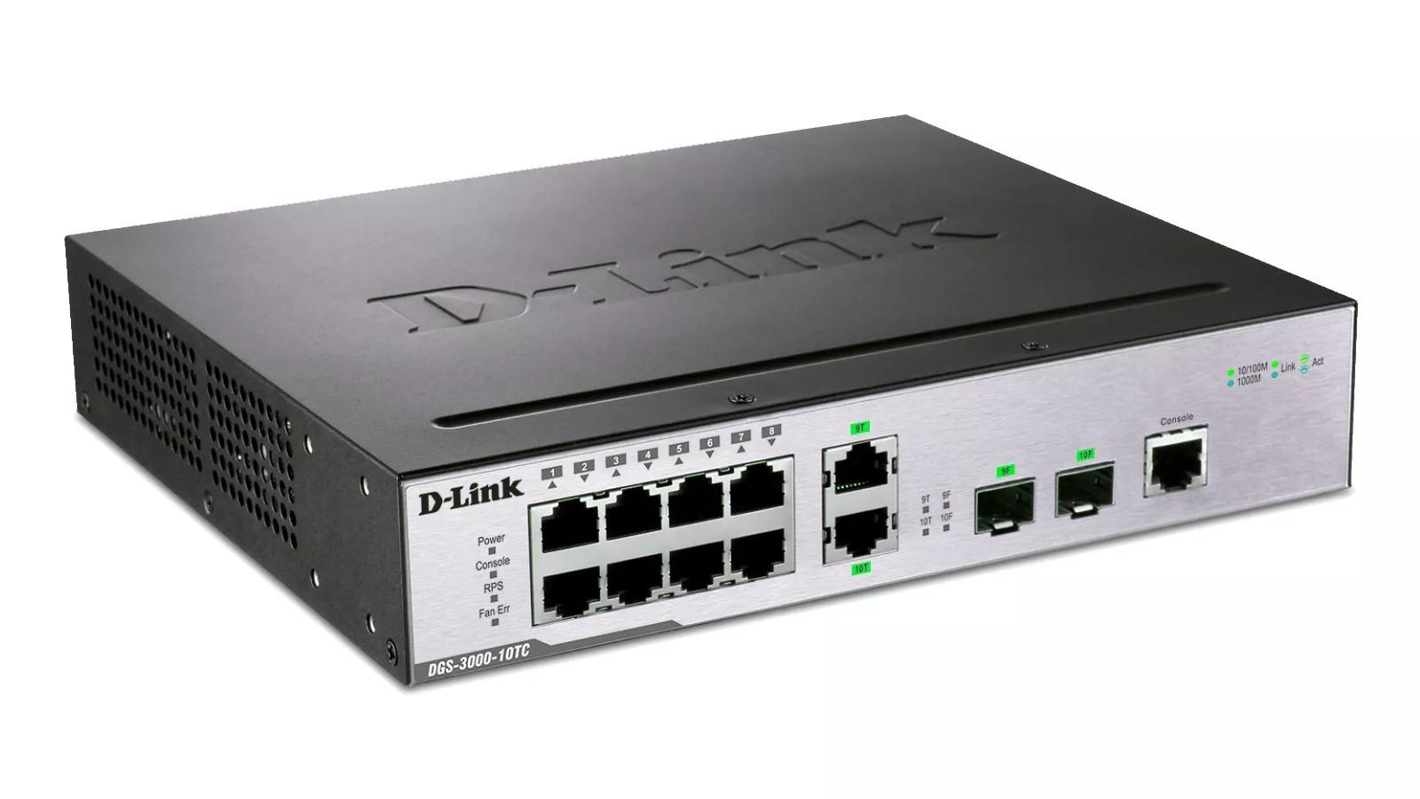 D-Link 10-Port Gigabit L2 Managed Switch Rack Mountable DGS-3000-10TC/A