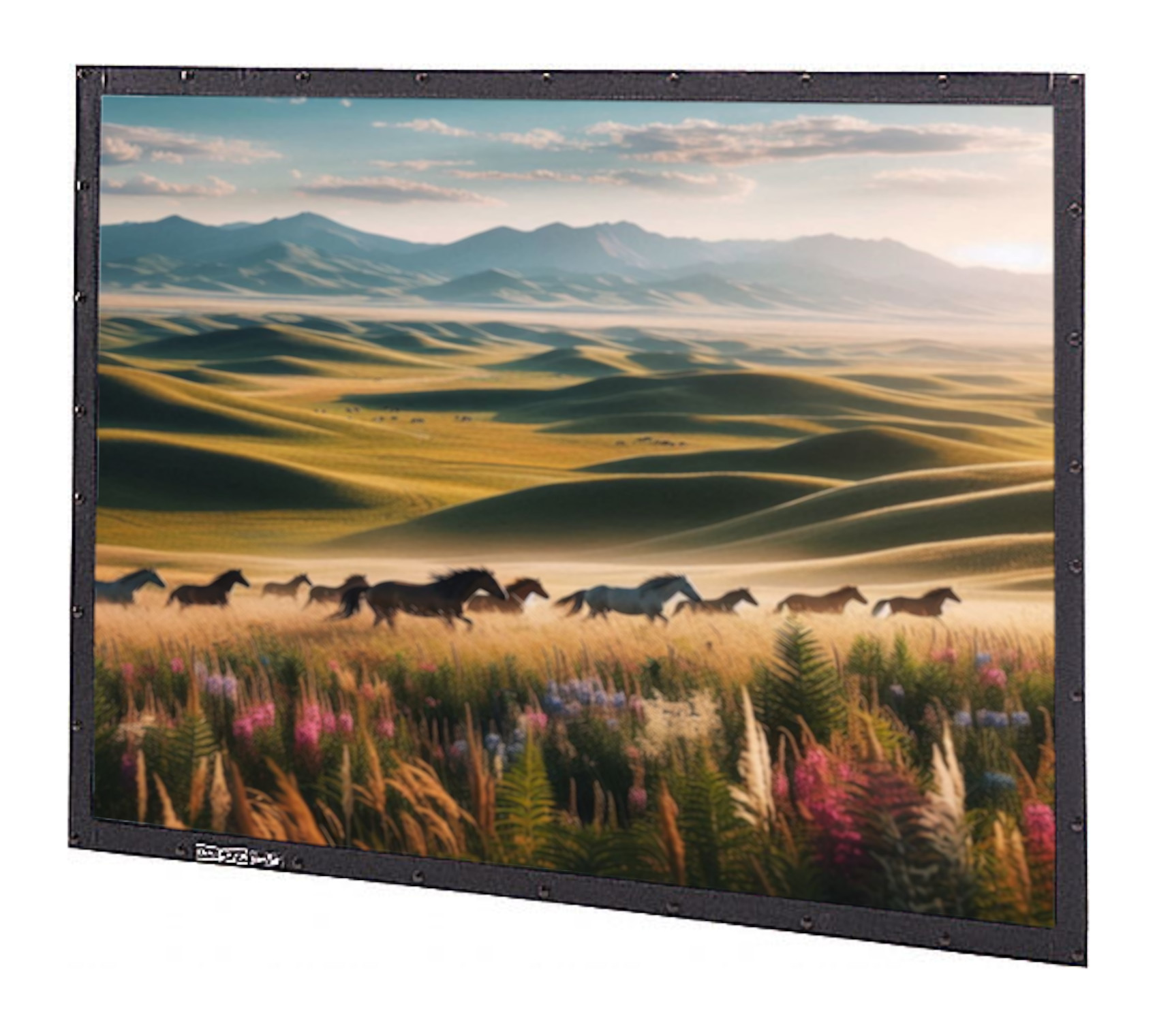 Da-Lite Perm-Wall Fixed Frame Projection Screen High Contrast HDTV 78x139" 87707 - Click Image to Close