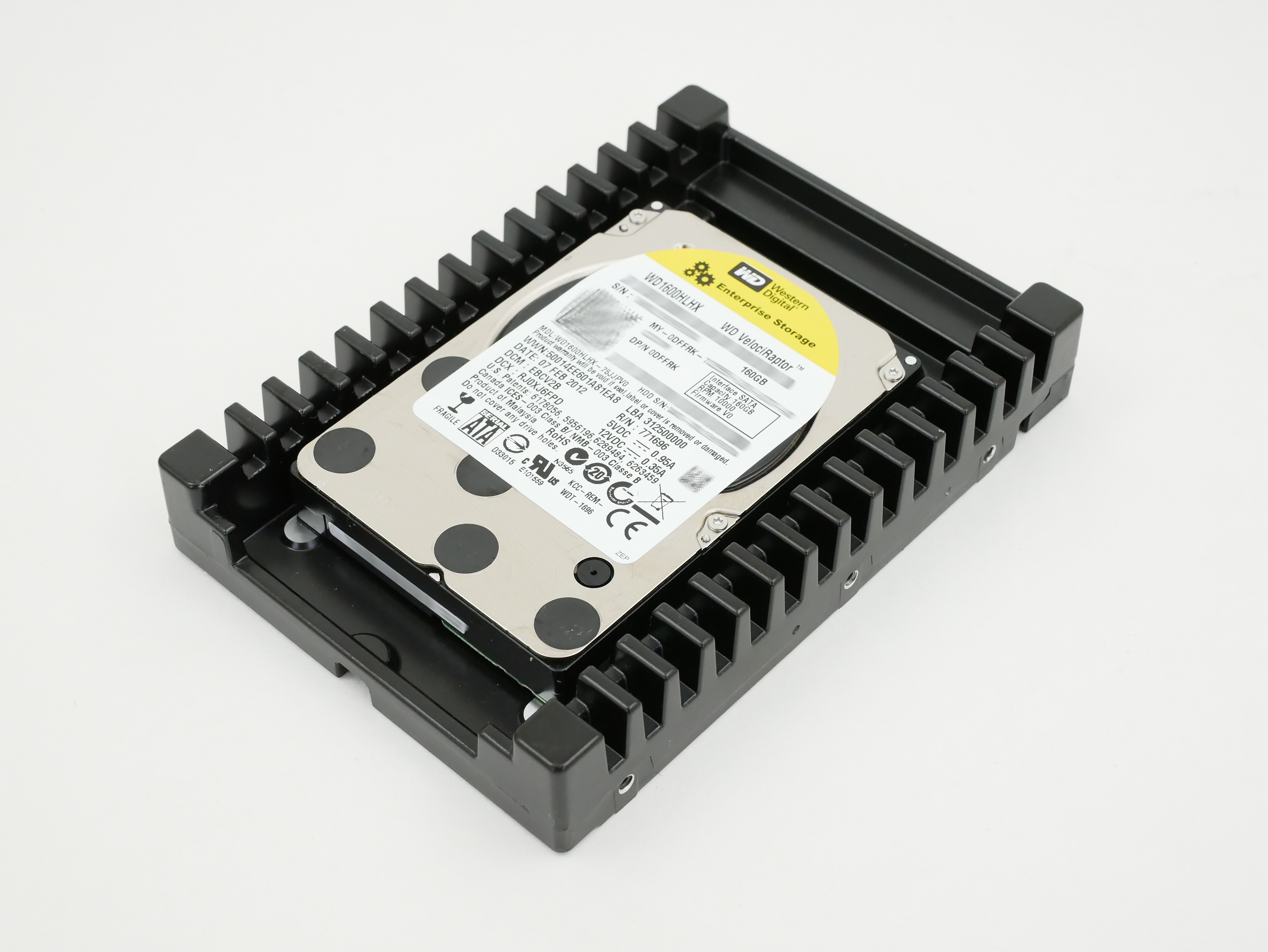 DELL 160GB HDD 10K RPM SATA 2.5" 3.5"Adapter WD1600HLHX DFFRK