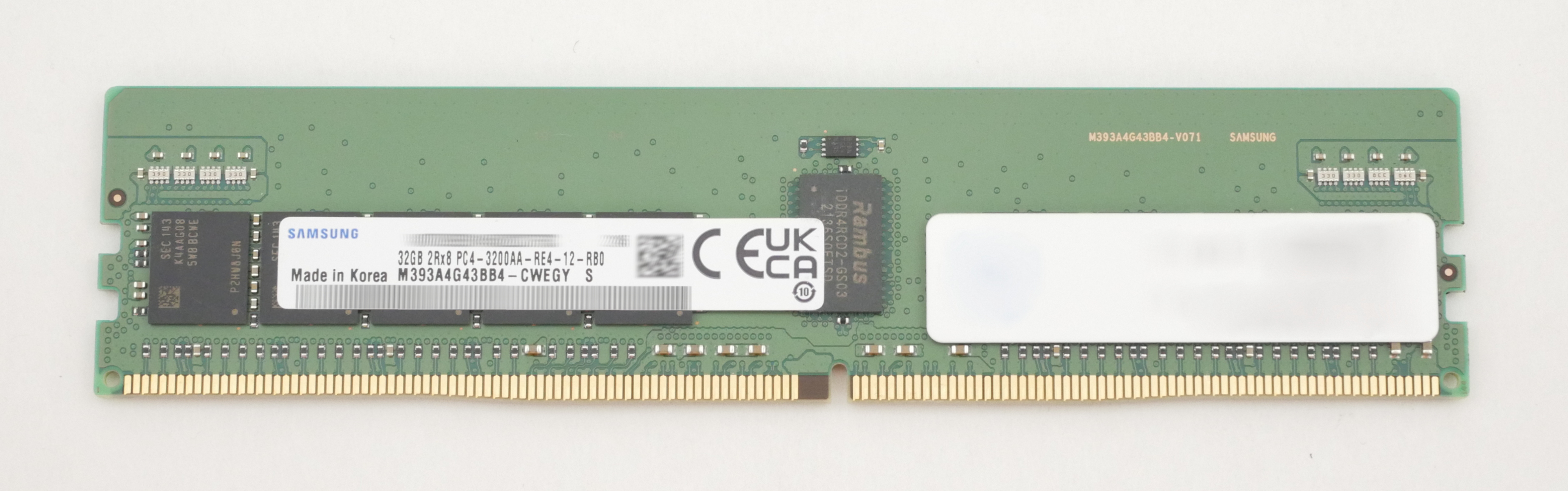 Samsung 32GB DDR4 PC4-3200AA ECC Reg M393A4G43BB4-CWEGY Server Memory