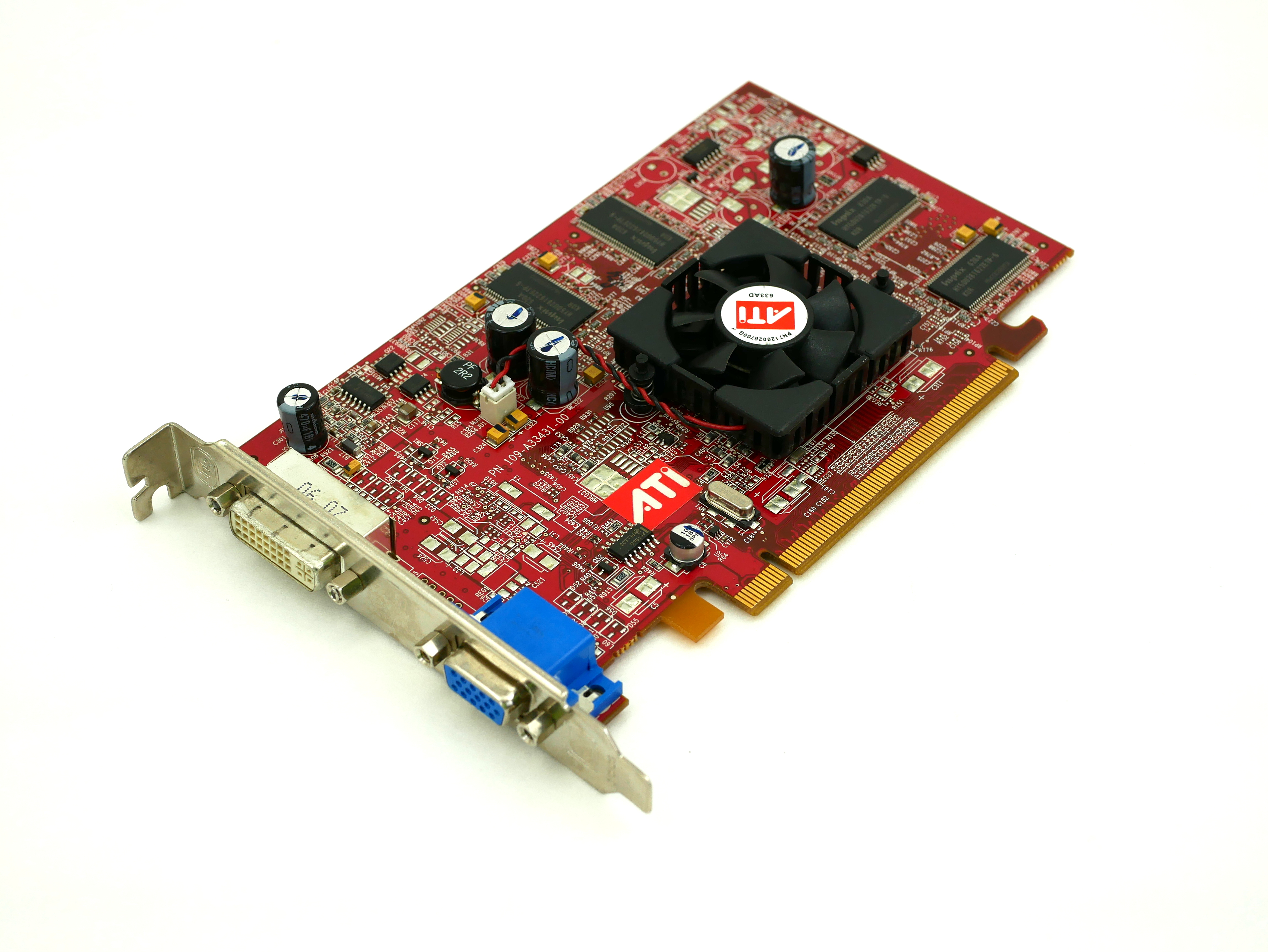 IBM AMD FireGL v3100 128MB PCIE x16 DVI VGA 102A3344002 13M8450