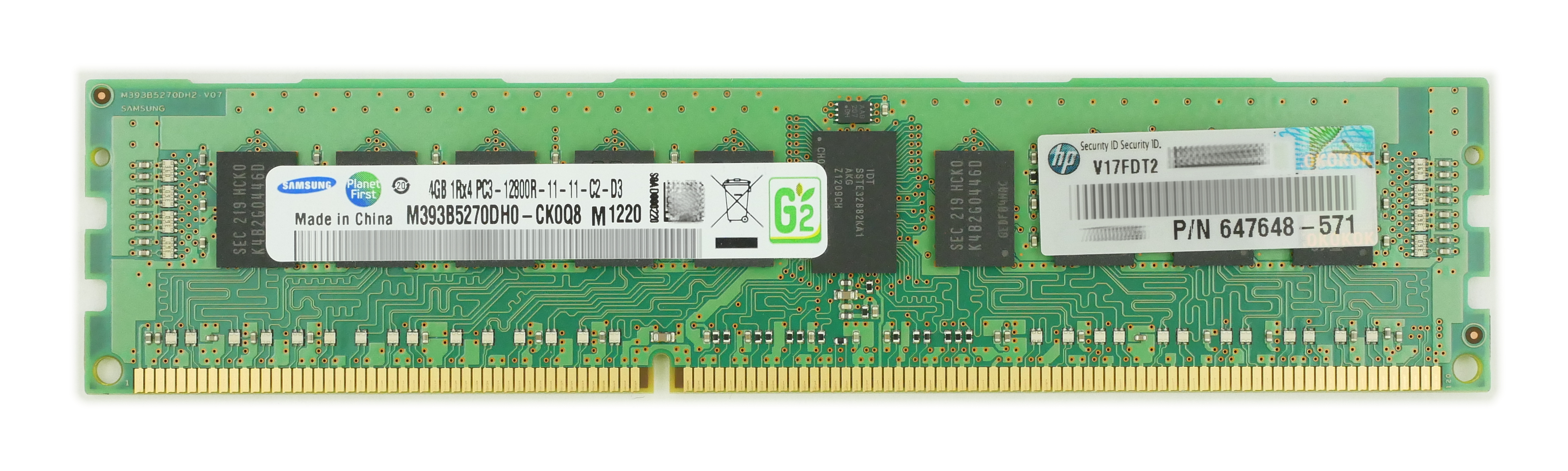 Compeve RAM 4GB DDR3-1600MHz DIMM 240-PIN ECC REG M393B5270DH0-CK0 647648-571