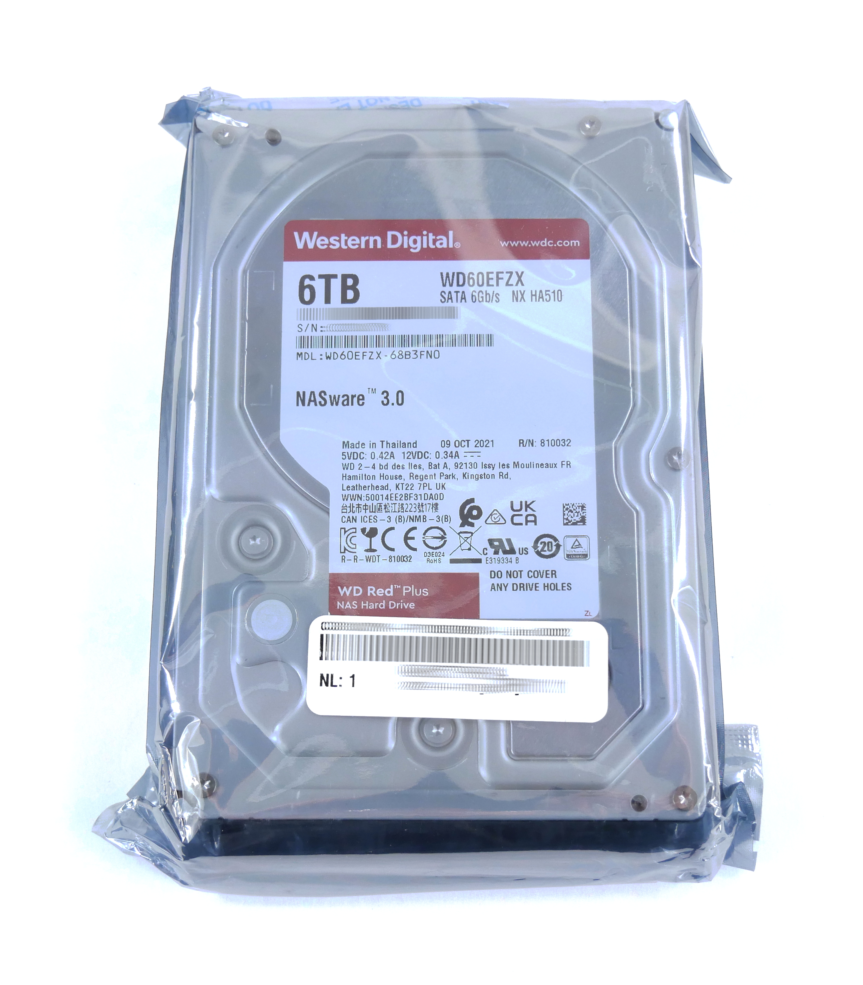 WD 6TB RED PLUS 5.4K 3.5 SATA HDD Hard Drive [WD60EFZX] - $95.00 : Professional Multi Monitor Workstations, Graphics Card Experts