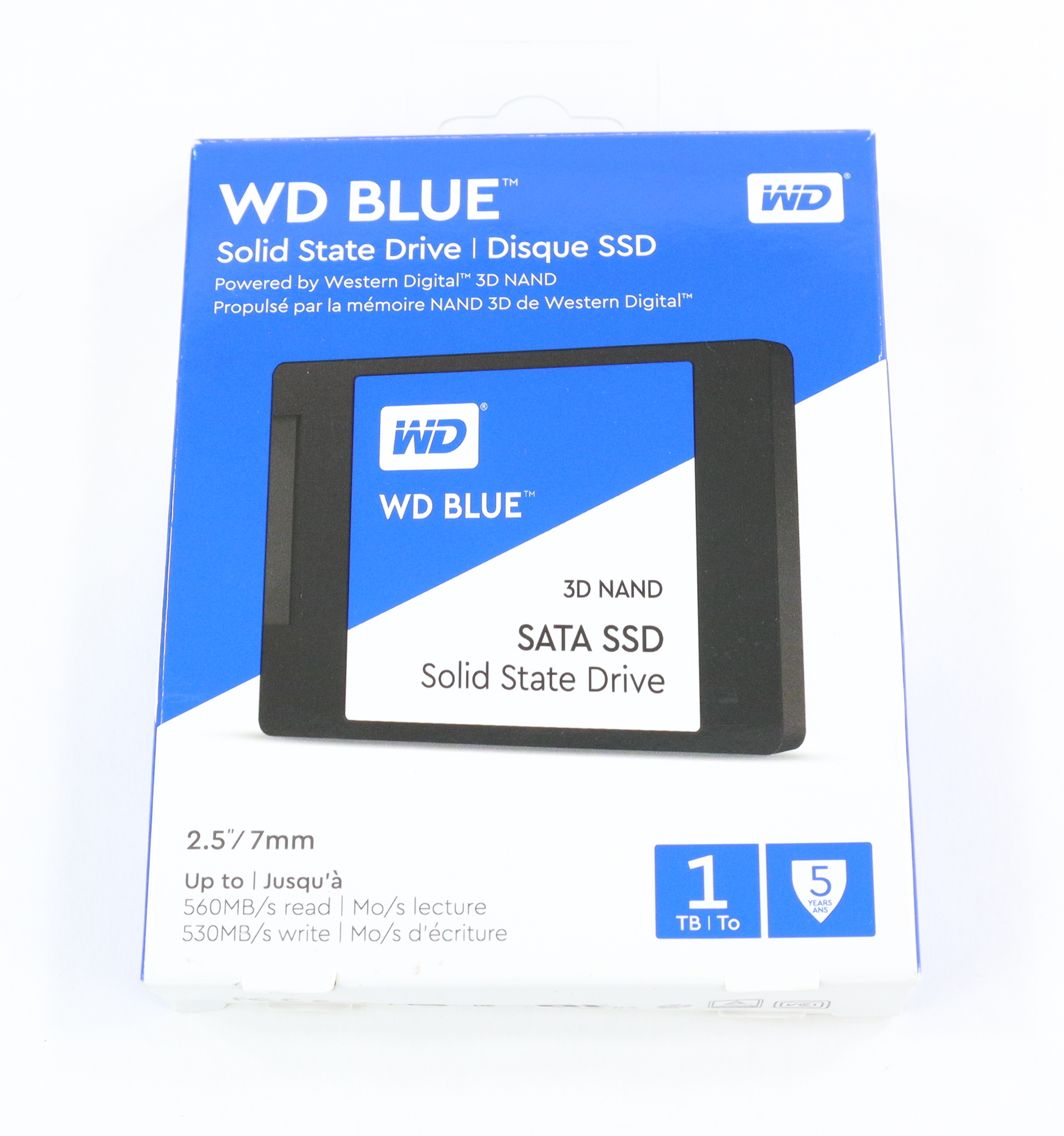 Disque SSD SATA WD Blue 3D NAND WDS100T2B0B - SSD - 1 To - SATA 6Gb/s