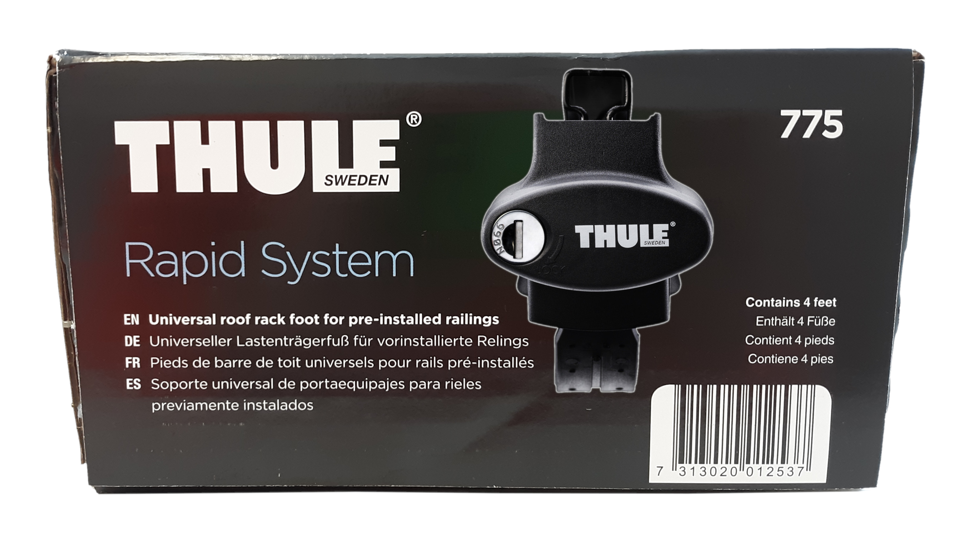 thule crossroad railing foot pack 450r