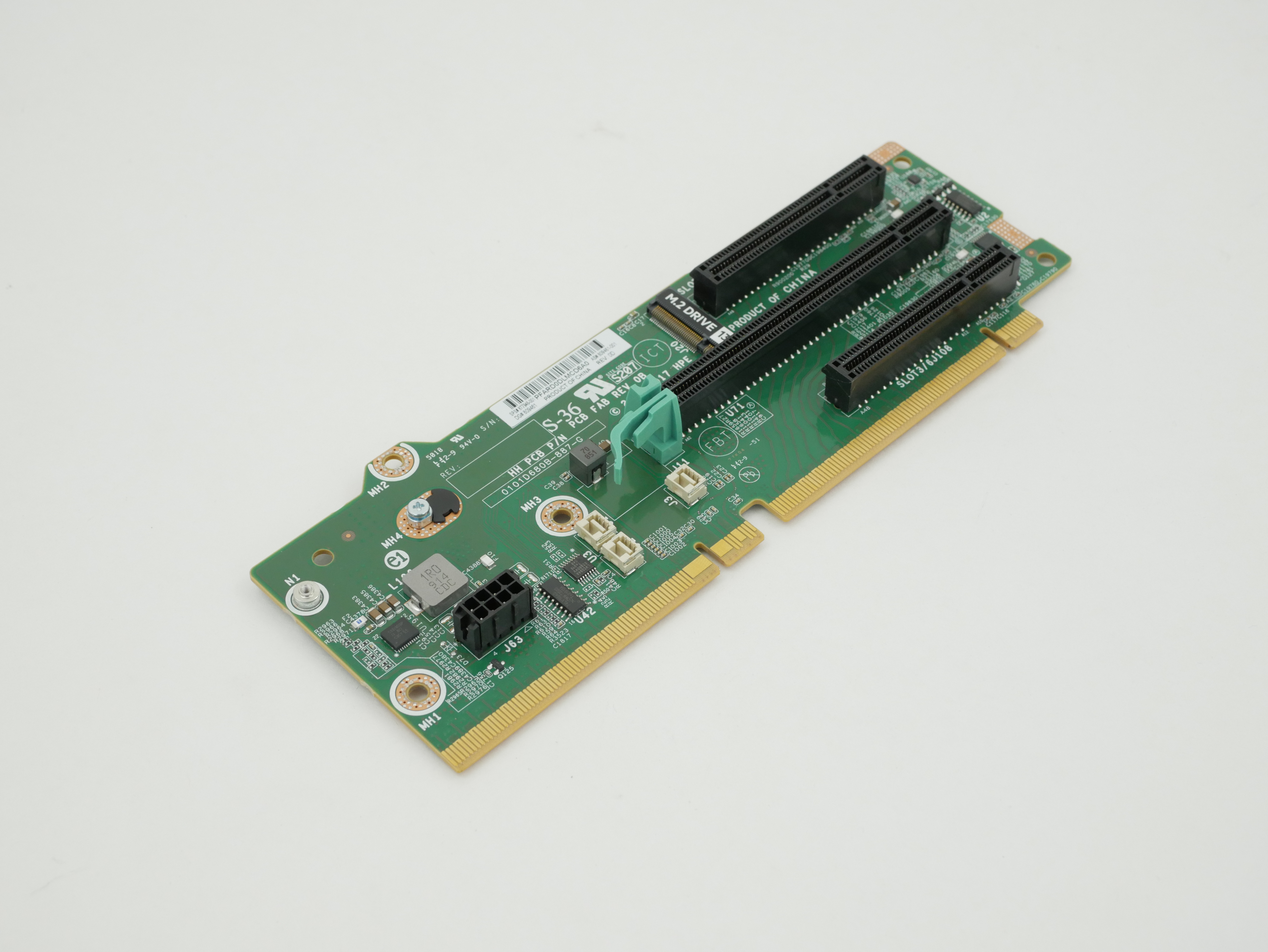 HP ProLiant DL380 G10 PCIe 2x8 x16 Primary M.2 Riser Card 809461-001 877946-001 HP ProLiant DL380 G10 PCIe 2x8 x16 Primary M.2 Riser Card 809461-001 877946-001
