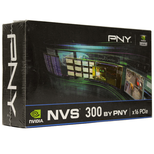New PNY NVIDIA Quadro NVS 300 512MB PCIe 2.0 x16 VCNVS300X16-PB